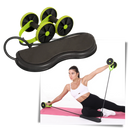 Rouleaux abdominais Kazolen com bandas de resistência, exercício de tonificação do core e músculos abdominais.