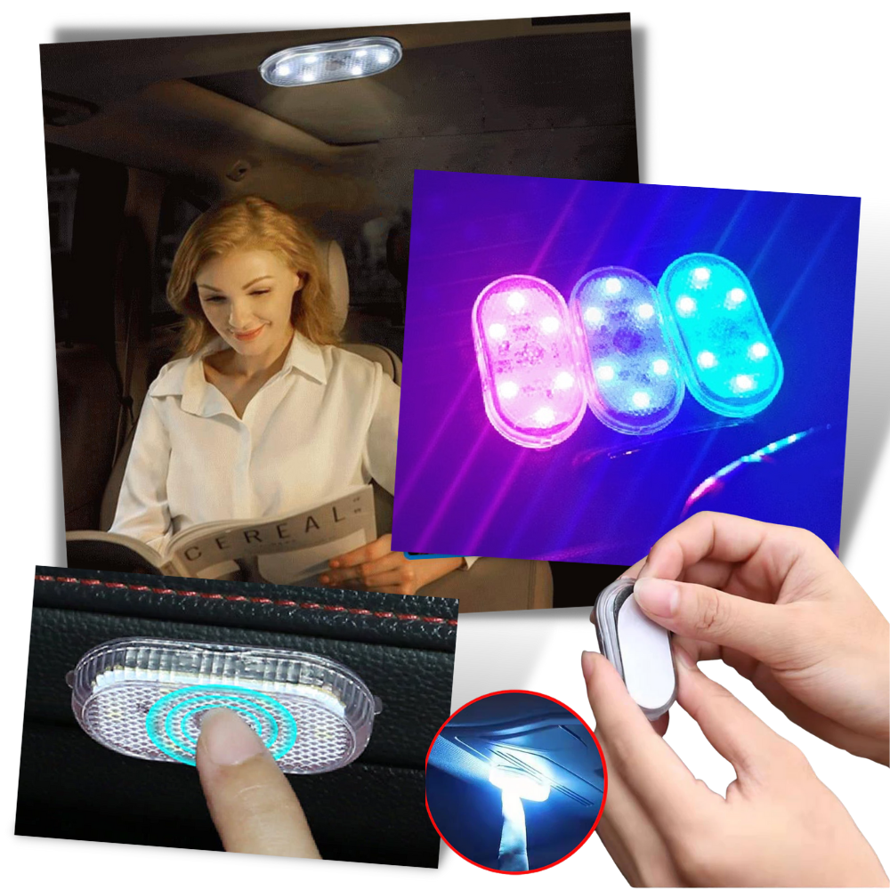 Luz LED sem fio com sensor para carro, peça de reposição automotiva da marca Kdqueery, branca e moderna.