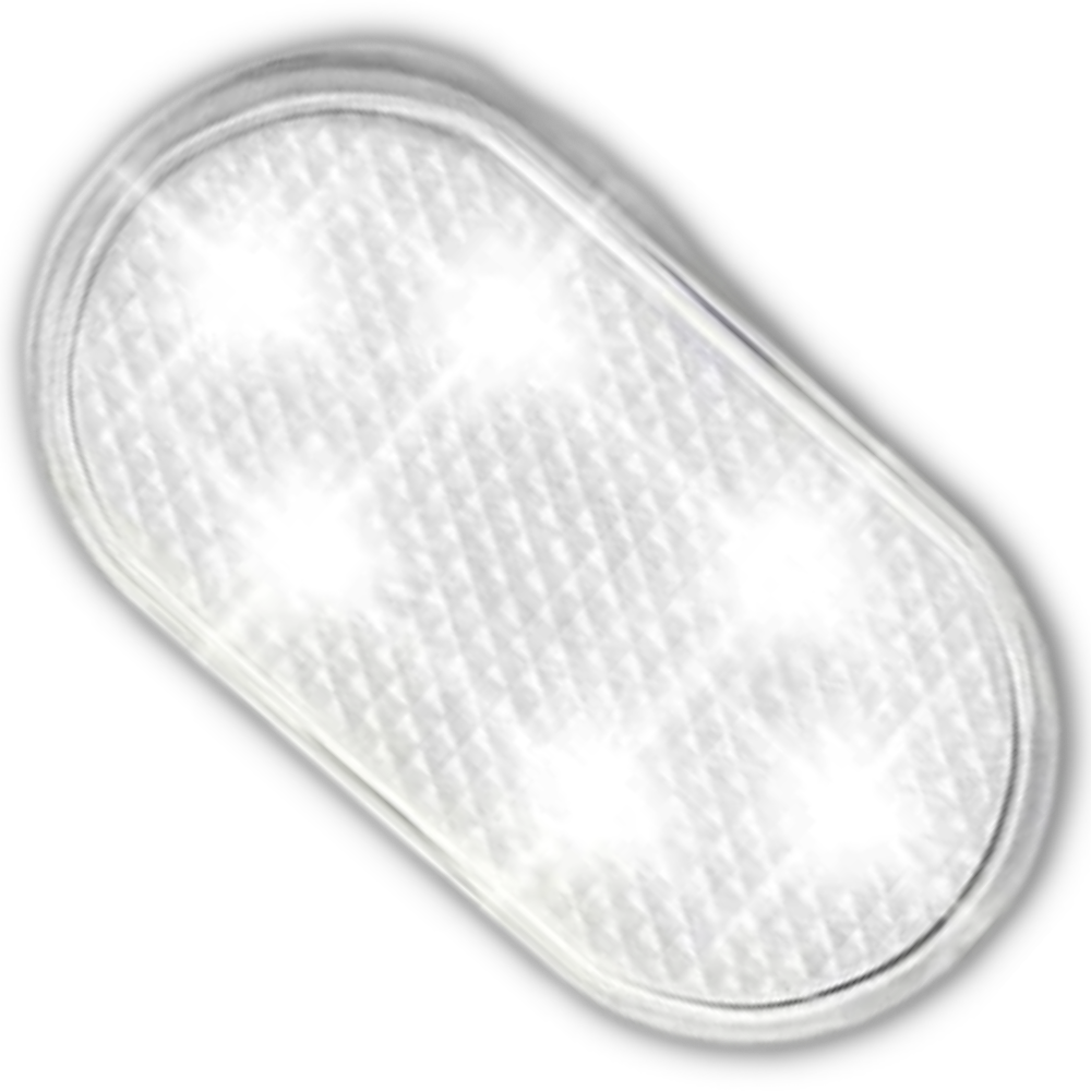 Lâmpada LED sem fio com sensor para carro, peça de reposição automotiva da marca Kdqueery, instalada no painel do veículo.