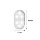 Lâmpada LED sem fio com sensor para carro da marca Kdqueery, peça automotiva branca, visível na imagem.