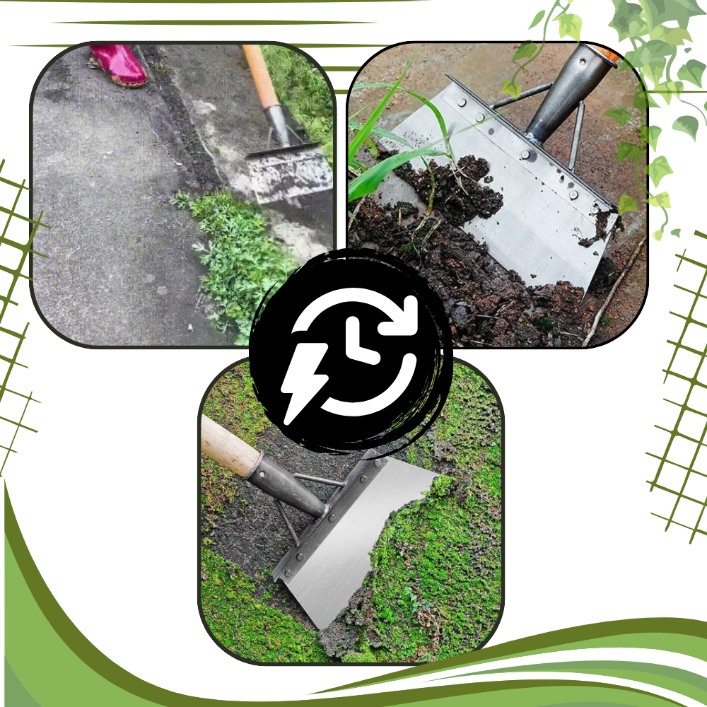Pá de jardinagem Kehuo para limpeza de jardim, ferramenta de jardim eficiente com cabo confortável e lâmina resistente.