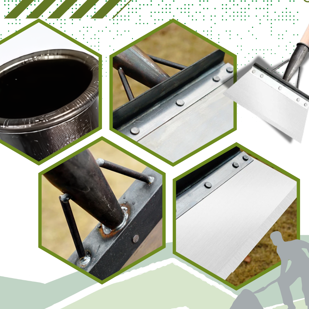 Pá de jardinagem Kehuo para limpeza do jardim, ferramenta eficiente para remoção de detritos e manutenção do jardim.