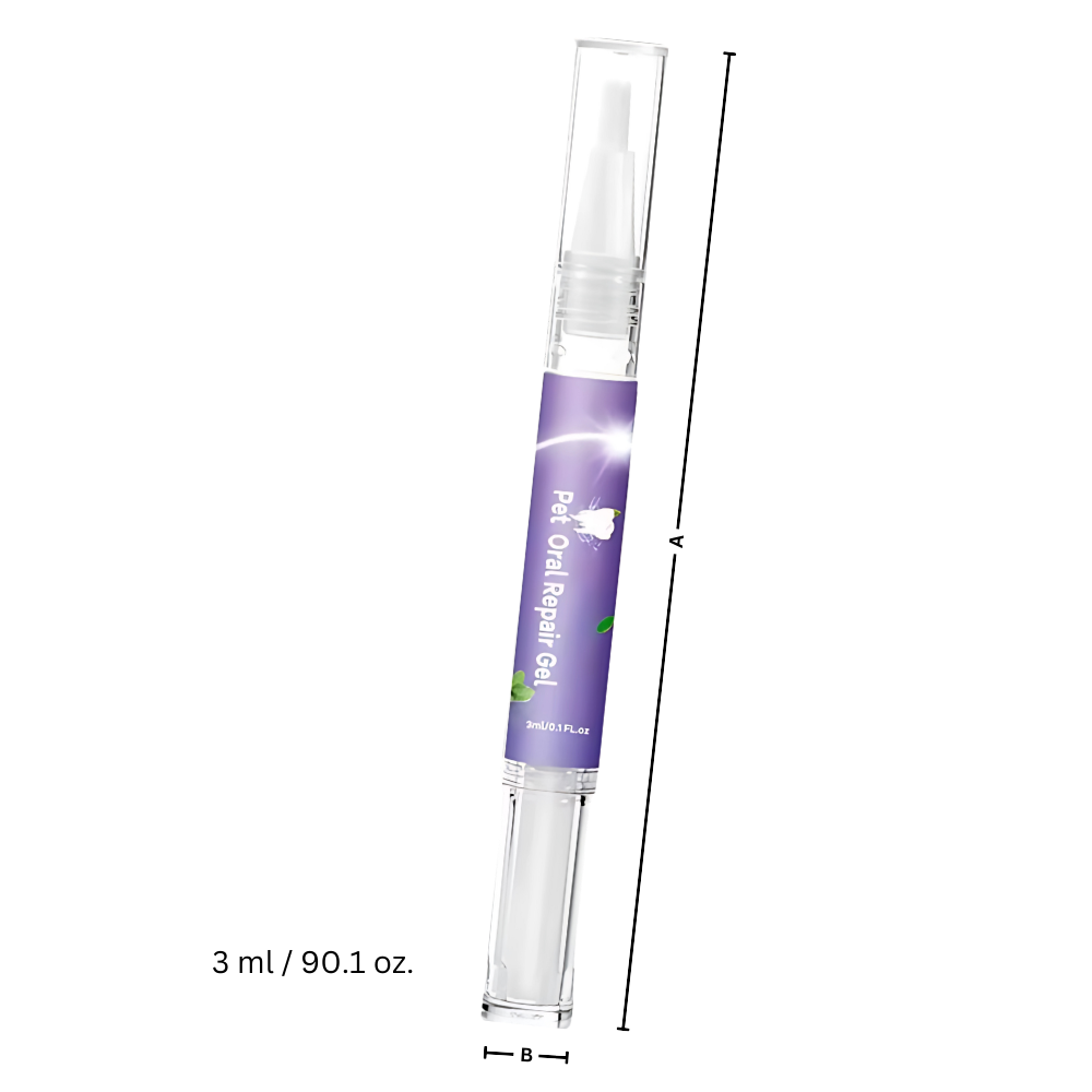 Gel de réparation bucal natural para animais de estimação, produto de higiene bucco-dental da marca Kehuo, para cuidado oral.