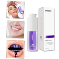 Dentifrício violet éclaircissant Kesler para cuidados bucais, com embalagem visível e design do produto.