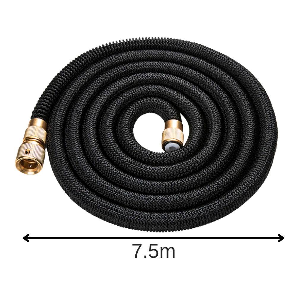 Tubo de jardim extensível Kettoya para irrigação e irrigação, resistente e de alta qualidade, visível ao longo do jardim.