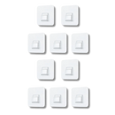 Conjunto de 10 ganchos adesivos de parede da Kexpery para organização, com 1,9 cm de diâmetro, ideal para armazenamento doméstico.