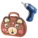 Casse-tête educativo Keyohome com design de urso e kit de perfuração, ideal para estimular habilidades e criatividade.