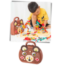 Casse-tête educativo Keyohome com kit de perfuração, peça de quebra-cabeça com formato de urso para crianças e aprendizado.