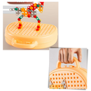 Casse-tête educativo Keyohome de ursos com kit de perfuração, peças coloridas para montar e aprender habilidades manuais.