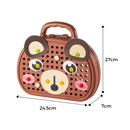 Casse-tête educativo Keyohome em forma de urso com kit de perfuração, peça de quebra-cabeça para crianças.