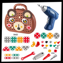 Casse-tête educativo Keyohome de ursos com kit de perfuração, peça de quebra-cabeça para crianças e adultos, brinquedo de aprendizagem.