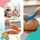 Conjunto de utensílios de cozinha para crianças da marca Fnyko, brinquedos de imitação para diversão infantil.