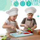 Conjunto de utensílios de cozinha para crianças da marca Fnyko, brinquedos de imitação para diversão e aprendizagem na brincadeira.