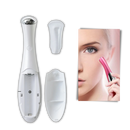 Massageador elétrico multifuncional para o rosto Kikio, dispositivo de relaxamento facial com design branco.