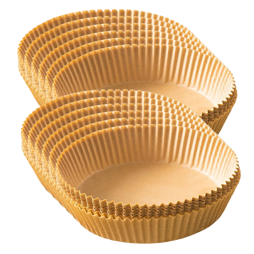 Pack de 50 revestimentos de papel descartável para fritadeira, ideal para materiais de cozinha e pastelaria Kingbest.