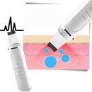 Spatula exfoliante ultrassônica para o rosto da marca Kinsei Beauty, usada em tratamentos de cuidados faciais.