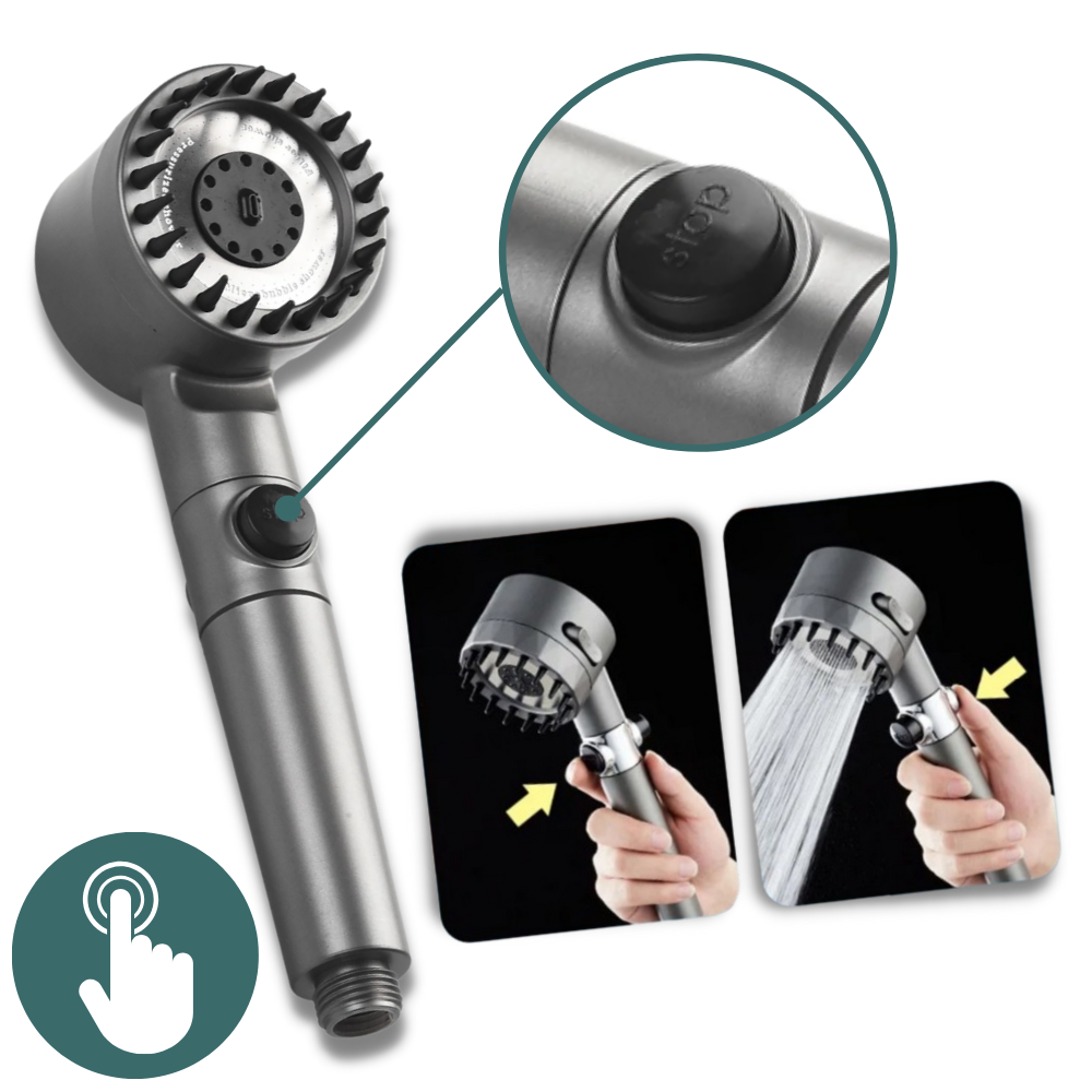Pommeau de douche haute pression 4 en 1 Kit, pièce de plomberie pour une expérience de douche améliorée.