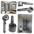 Pommeau de douche haute pressão 4 en 1 Kit, pièces de plomberie, avec différents jets pour une expérience de douche variée.