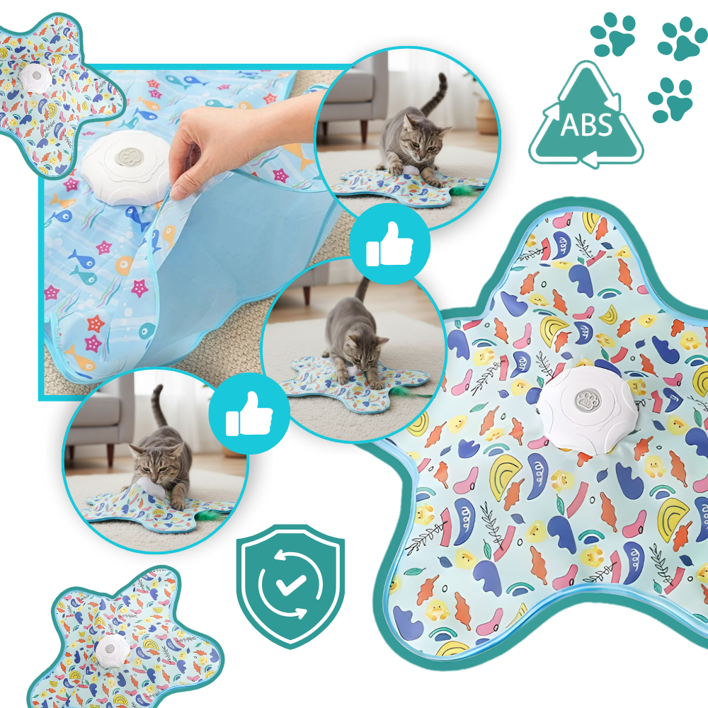 Brinquedo de plumas para gatos filhotes em fase de dentição, acessório durável da Favson, ideal para estimular e divertir os gatos.