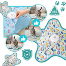 Brinquedo de plumas para gatos filhotes em fase de dentição, acessório durável da Favson, ideal para estimular e divertir os gatos.