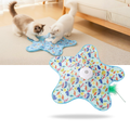 Brinquedo de tapete interativo com penas para gatinhos em fase de dentição, acessório para gatos da marca Favson.