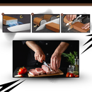 Afiador de facas de precisão Ealdun Trade LLC, eletrodoméstico de cozinha, mostrando a lâmina afiada e o design compacto.