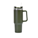 Caneca grande para carro Kowaku com alça, artes de la table, design azul denim, capacidade elevada, ideal para viagens.