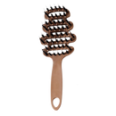 Escova volumizadora de cabelo com cerdas de javali da Ktkudy, ferramenta para dar volume e textura aos fios.