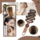 Escova volumizadora da Ktkudy com cerdas de javali para modelar e dar volume aos cabelos.