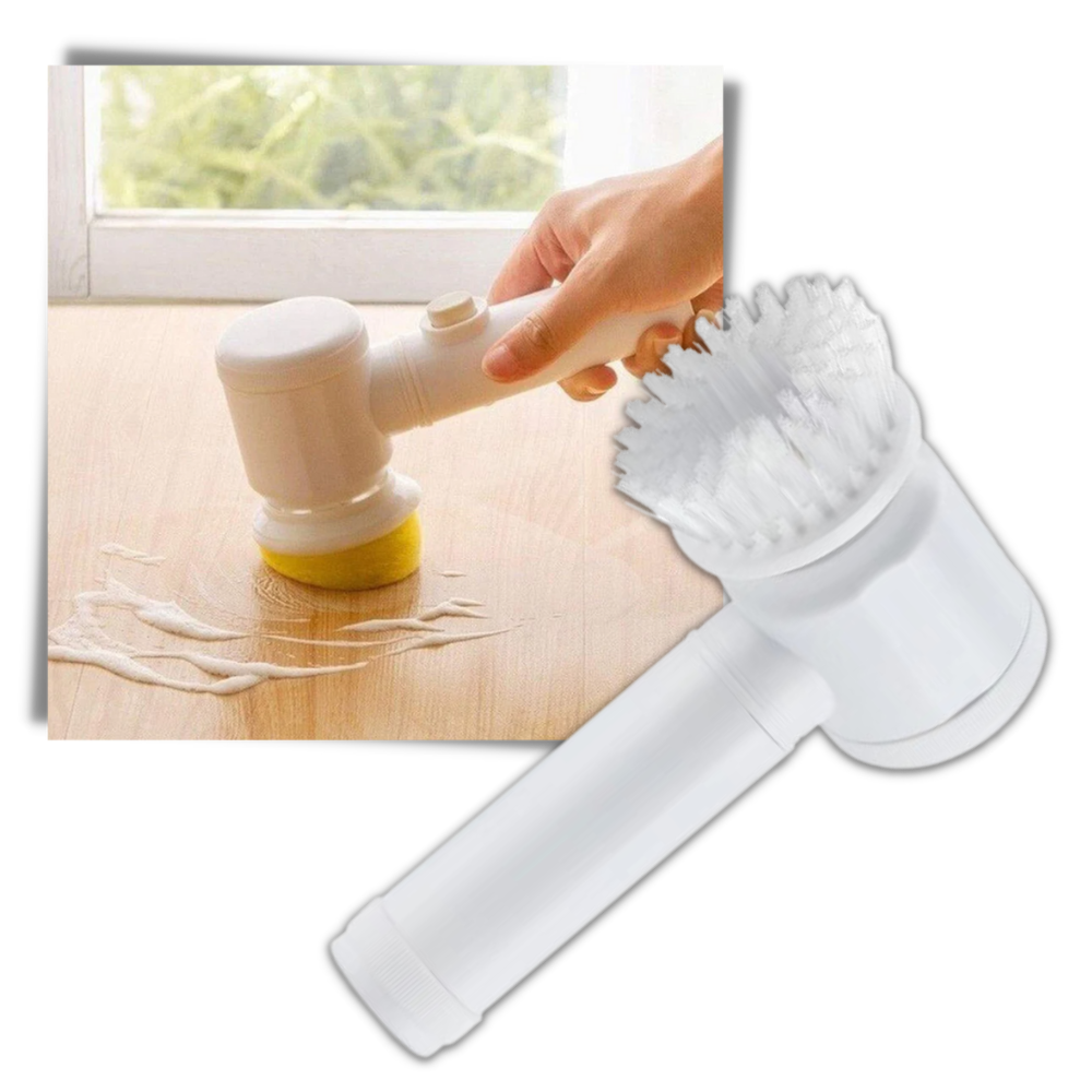 Escova de limpeza elétrica manual Kulashi para uso doméstico, com bateria recarregável, ideal para limpeza eficiente de superfícies.