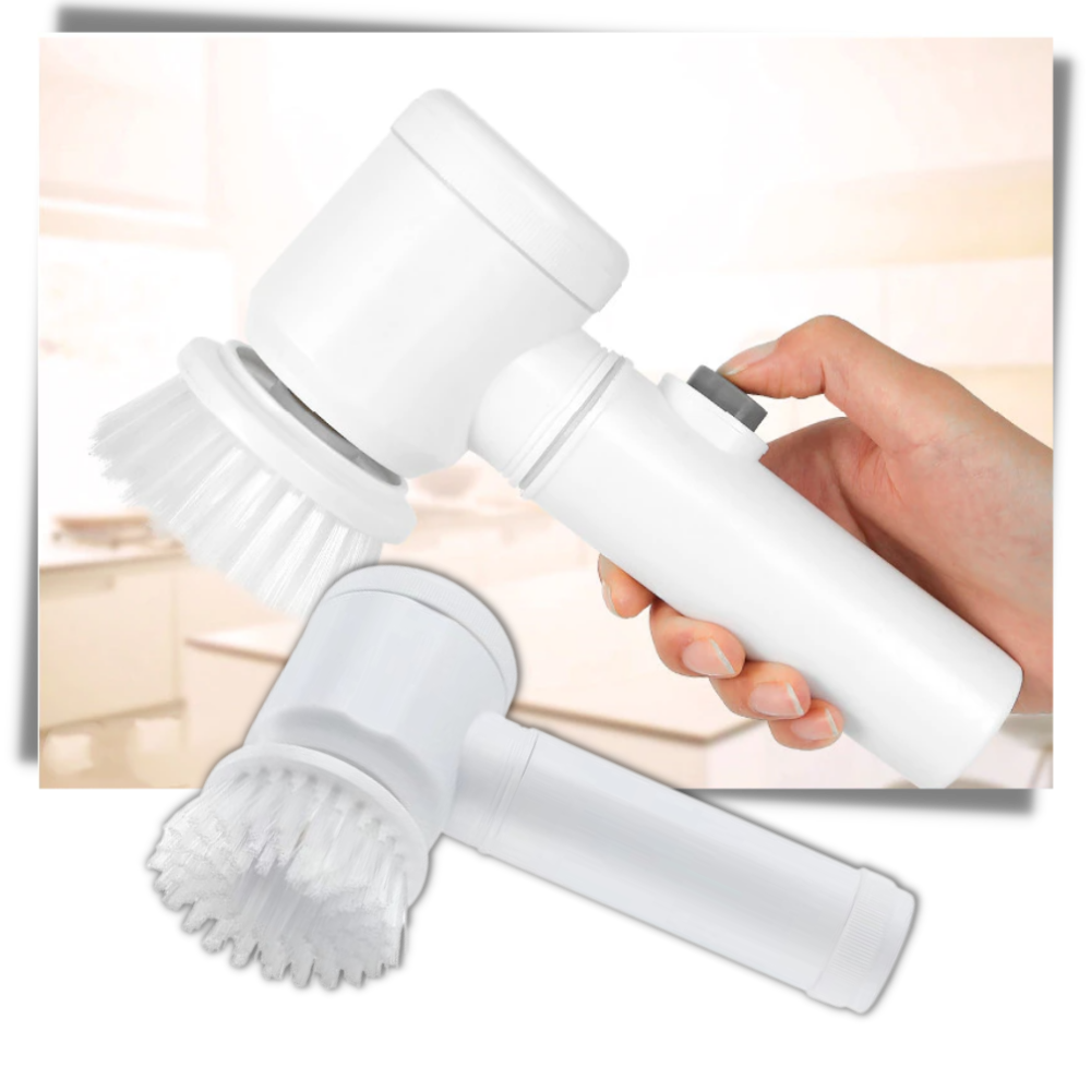 Escova de limpeza elétrica manual Kulashi para uso doméstico, com bateria, ideal para limpeza eficiente de superfícies.