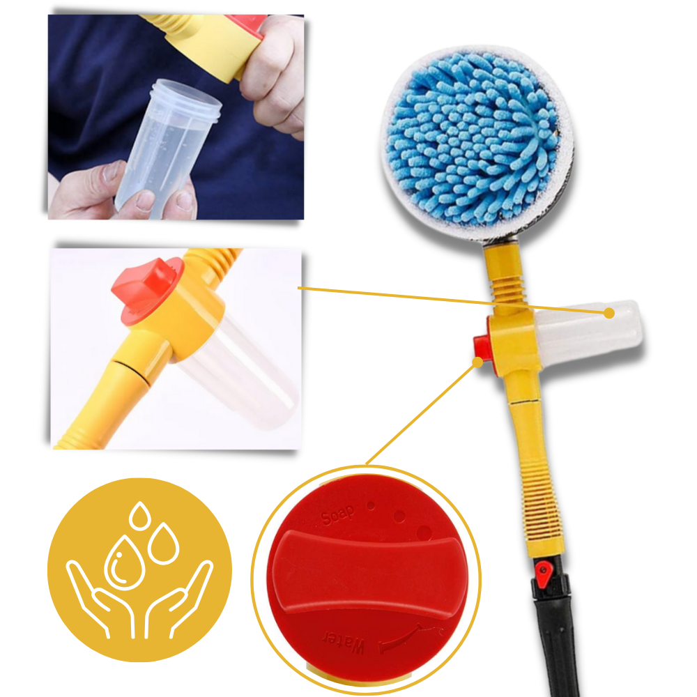 Pistolet extensível de limpeza de carro Kuluzego, ferramenta para manutenção e limpeza de veículos com alcance ajustável.