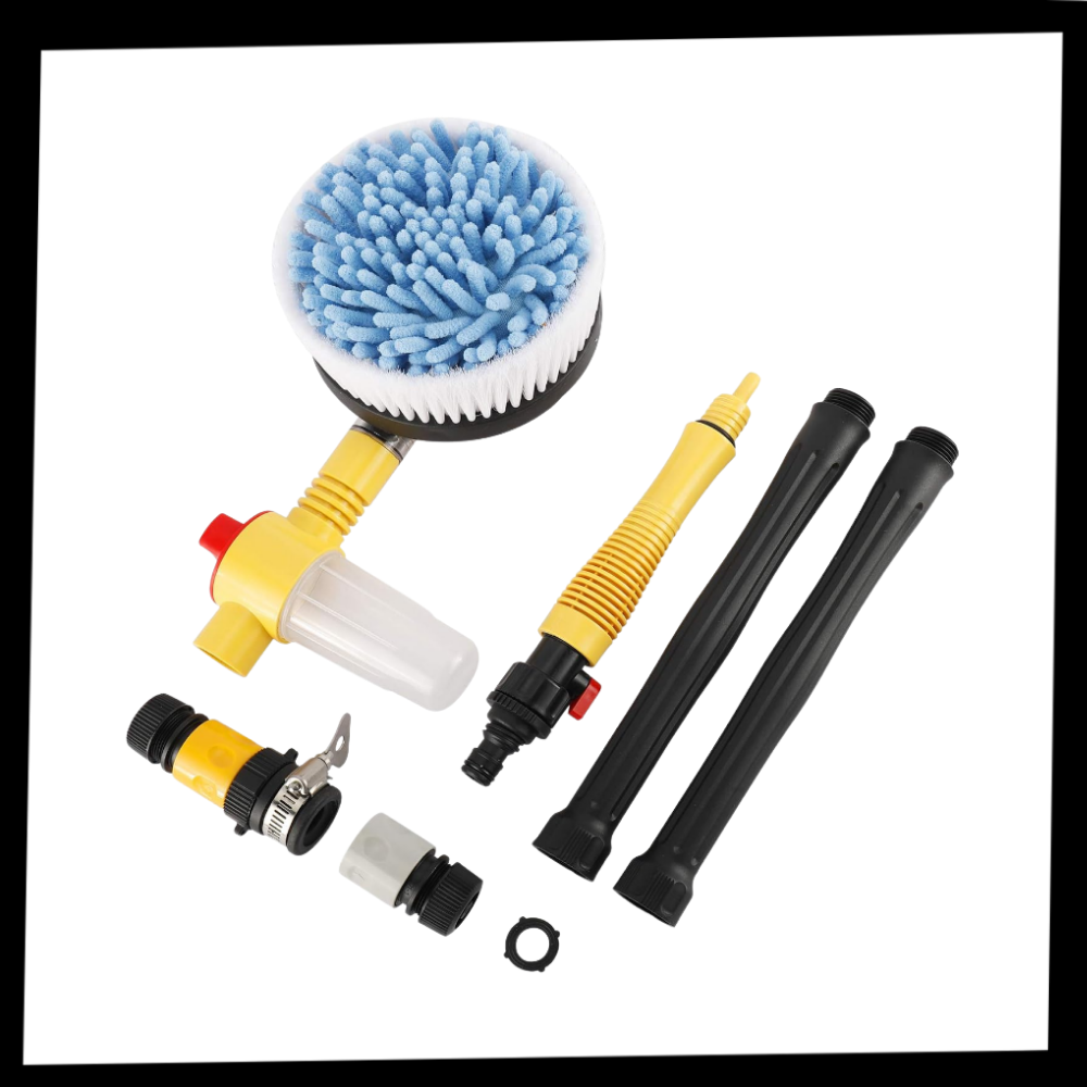 Pistolet extensível de limpeza de carro Kuluzego para manutenção e decoração de veículos, com bico ajustável e mangueira longa.