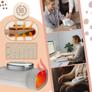 Luva de massagem Kuluzego para relaxamento, com compressão térmica em tecido branco, ideal para terapia de relaxamento muscular