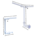 Acessórios para piscina e spa Kurtrussel, fonte e cascata de água decorativa instalada na borda da piscina.