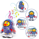 Jouet interactif musical em forma de pato para bebês, brinquedo de estímulo sensorial da marca Kyoffiie.
