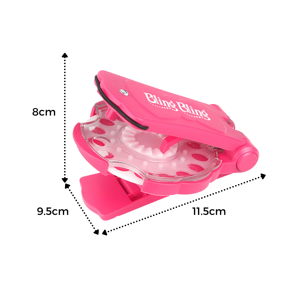 Kit de fixation de diamants Laidan para cabelo e roupas, inclui acessórios para fixar adornos brilhantes em penteados e vestuário.