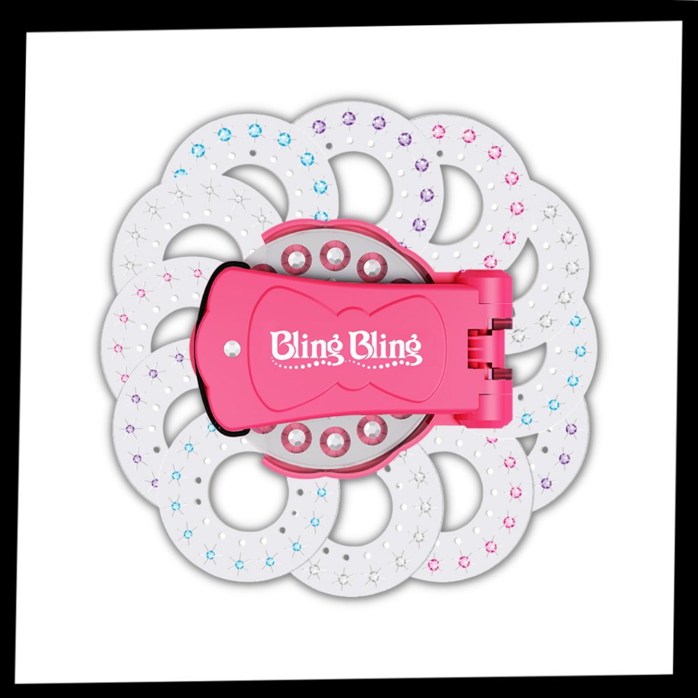 Kit de fixation de diamants Laidan para cabelos e roupas, inclui acessórios para fixação de pedrarias e decorações.