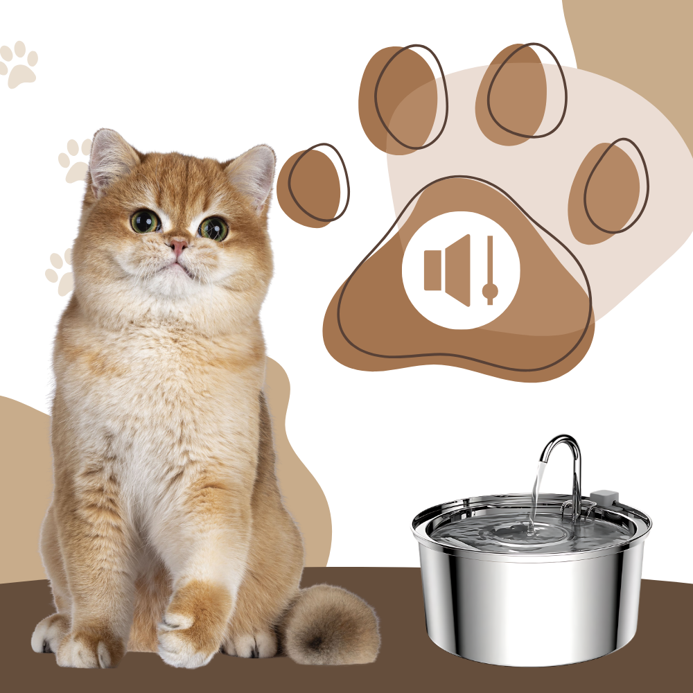 Fonte para gatos de grande capacidade da Houkiper, com design tranquilo, ideal para manter os gatos bem hidratados em casa