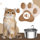 Fonte para gatos de grande capacidade da Houkiper, com design tranquilo, ideal para manter os gatos bem hidratados em casa