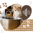 Bebedouro para gatos de alta capacidade da marca Houkiper com sistema de filtração avançada, ideal para manter os gatos hidratados.