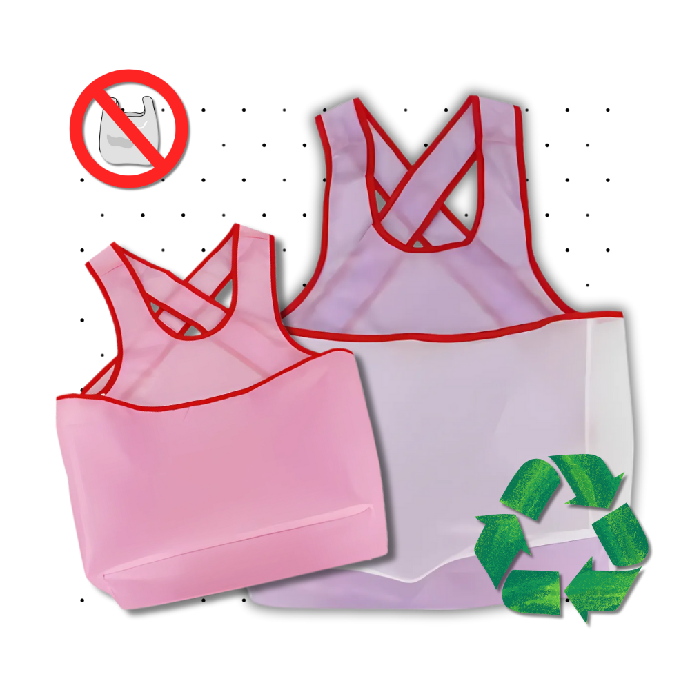 Avental de limpeza impermeável Tongina com grande bolso, ideal para tarefas domésticas e proteção na cozinha.