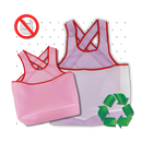 Avental de limpeza impermeável Tongina com grande bolso, ideal para tarefas domésticas e proteção na cozinha.
