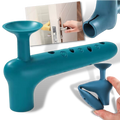 Conjunto de 2 capas de silicone azul para proteção de maçanetas de portas, fabricado por Lavanan, em material resistente e flexível.