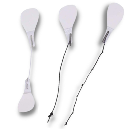 Autocollants invisíveis para lifting facial da marca Ldyso, aplicados na pele para efeito de rejuvenescimento facial.