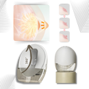 Acessório de tire-lait Dcenta sem fios com proteção anti-fugas, design discreto e confortável para uso mãos livres.