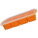 Recipiente de armazenamento de alimentos com tampa à prova de vazamentos para sopas, na cor laranja, da Souper Products LLC.