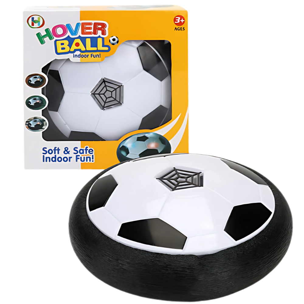 Bola flutuante com luz LED preta da marca Homyl, brinquedo de atividade com efeito de iluminação para diversão.