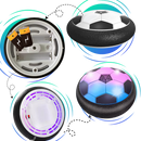 Bola flutuante luminosa com LED da Homyl, brinquedo de atividade com luzes coloridas e design que brilha no escuro.
