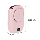 Ventilador de pescoço portátil sem pás da Leelbox, compacto e leve, ideal para resfriar e aquecer em viagens ou no dia a dia.